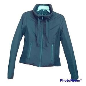 Bernardo Black Puffer Jacket Stand Collar Full Zip Womens‎ Size XS